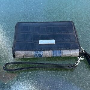 Jessica Simpson Bi-Fold Black, Gray, Blue Wallet